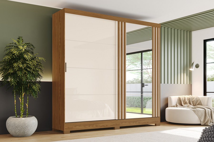guarda roupa 2 pt deslizante b352-127