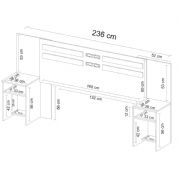 Cabeceira Triunfo com Mesinhas