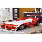 Cama Infantil Carro F1 cor Vermelho