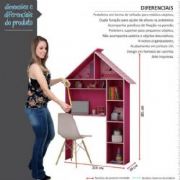 Escrivaninha Infantil Casinha Pink Plock