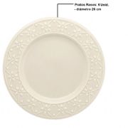 Jogo de Jantar e Ch� 30 pe�as Marfim