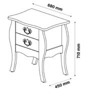 Mesa de Cabeceira Bombe Premier