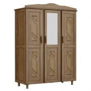 Guarda Roupa de Madeira Brasil com Espelho