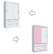 Guarda Roupa Ch� B25 66 2 Portas Deslizante