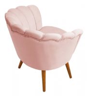 Poltrona P�tala com P�s de Madeira