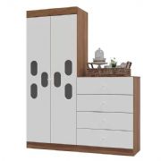 Roupeiro com C�moda Infantil Meu Beb�