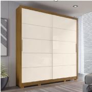 Guarda Roupa Catar 2 portas deslizantes nature/off white d265