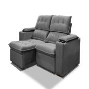 Estofado venice 9204 3l tc veludo joly cinza 2790