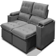 Estofado venice 9204 3l tc veludo joly cinza 2790