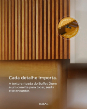 buffet dune 1.6 ripado off white/nature