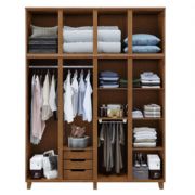 Guarda Roupa de Madeira Gr�cia 4 Portas