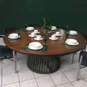 Conjunto Mesa Carla 8 Cadeiras Clara