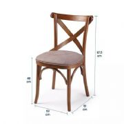 Cadeira X Manchester Estofada