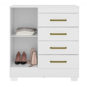 C�moda Montevideu 4 Gavetas Flex Bicolor