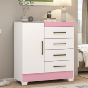 Cmoda Montevideu 4 Gavetas Flex Bicolor