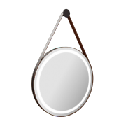 Espelho Adnet Couro 82cm com Led