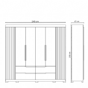 guarda roupa doble casal