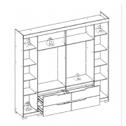 guarda roupa doble casal