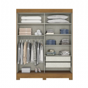Guarda Roupa 2PT Deslizantes com 1 espelho