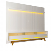 Painel 230 e Rack 212 Nobre Requin com P�s Madeira