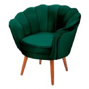 Poltrona P�tala com P�s de Madeira