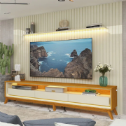 Painel 275 e Rack 260 Nobre Requin com Ps Madeira