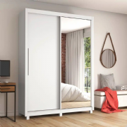 Guarda Roupa Royale 2 pt 1pt com Espelho com P�s