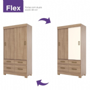 Guarda roupa 2pts deslz 4gav