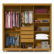 Guarda Roupa Royale 3pt 1pt com Espelho